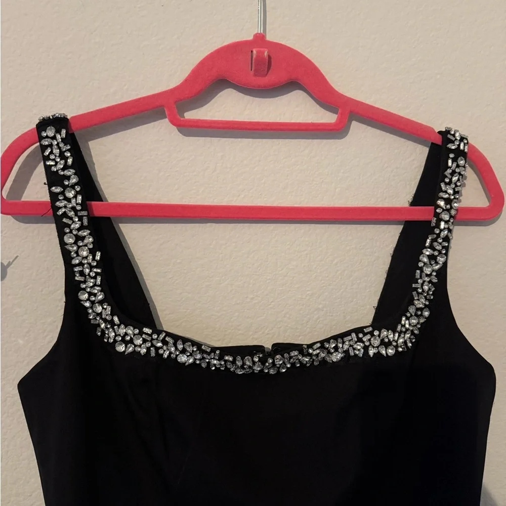 Camilo Coelho for Revolve Black Midi Dress with Embellished Neckline.Size M.NWT. - Picture 3 of 10